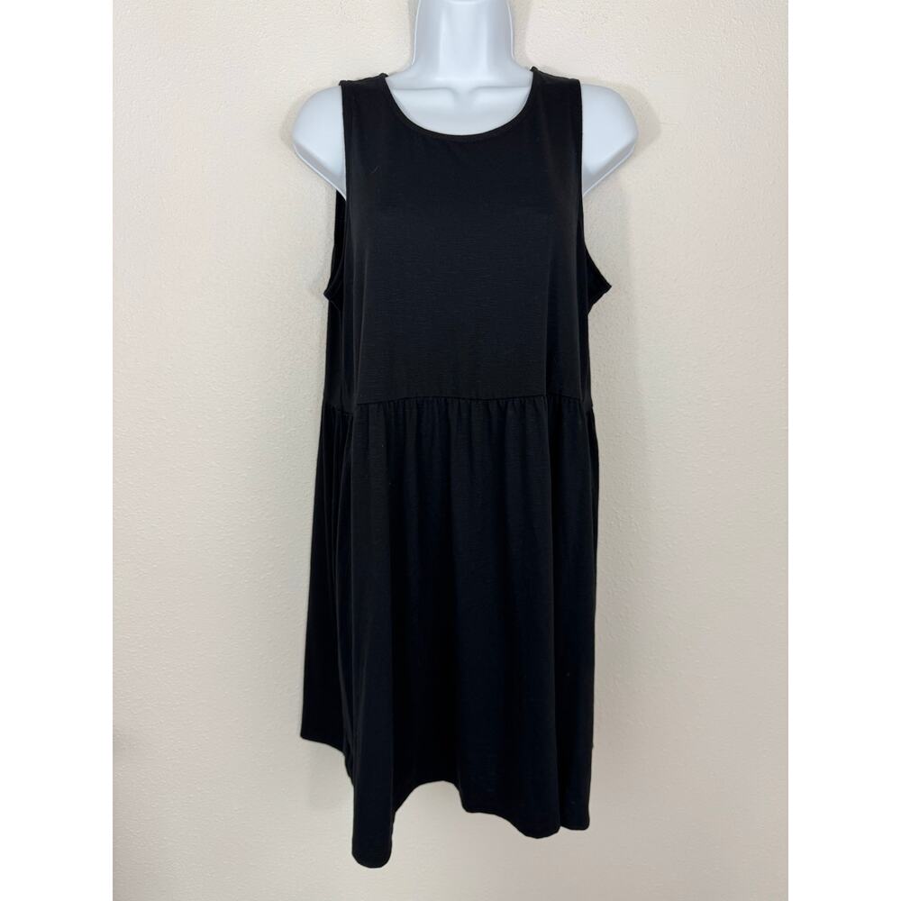 Old Navy Black Sleeveless Babydoll Dress Size L